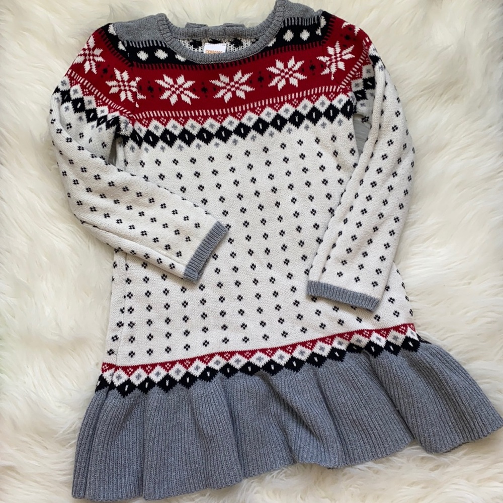 Gymboree Christmas festive sweater dress.